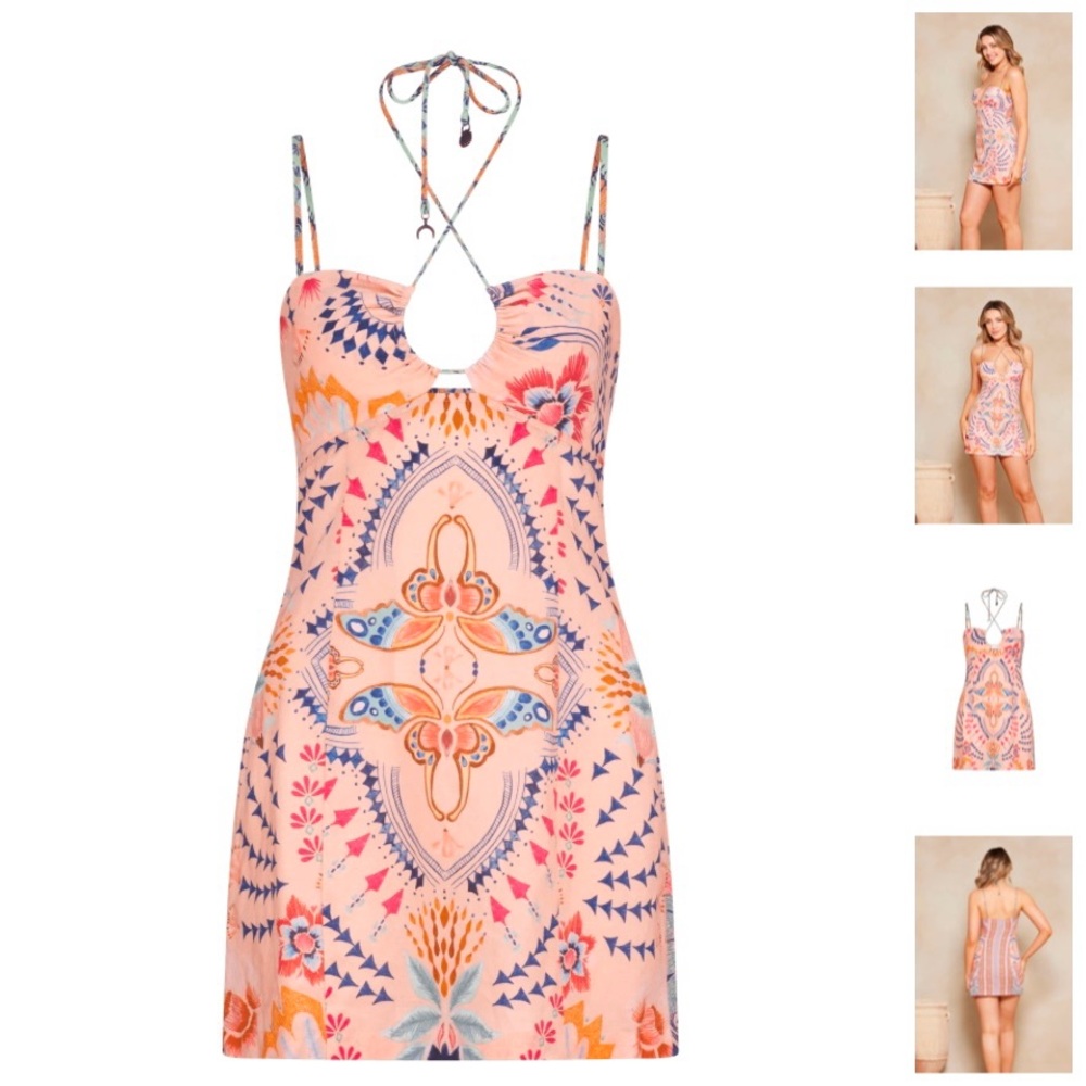 Multicolor Patterned Dress - Picture 2 of 4